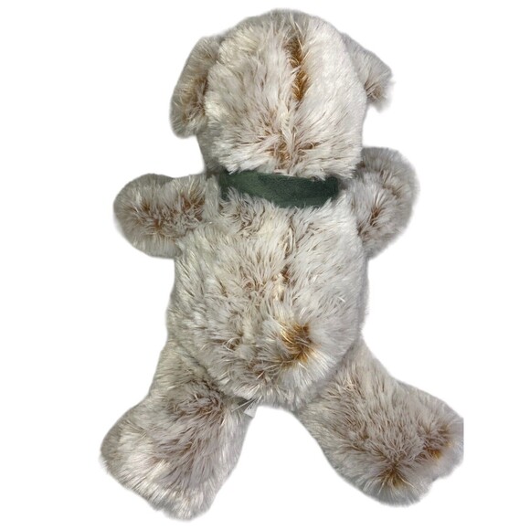 Fiesta Jesus Loves Me Puppy Dog w/ScarfPlush Stuffed Animal Two Tone Ivory Brwn - Picture 9 of 11